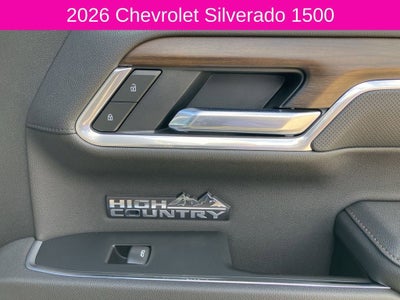 2026 Chevrolet Silverado 1500 High Country