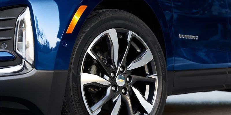 Front wheel of a 2022 Chevrolet SUV