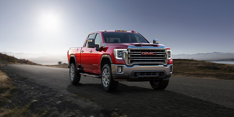 2022 GMC Sierra 2500 running on road.