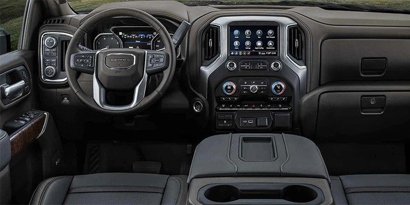 Interior view of 2022 GMC Sierra 2500.